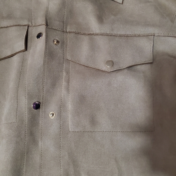 Suede button up - Picture 2 of 3